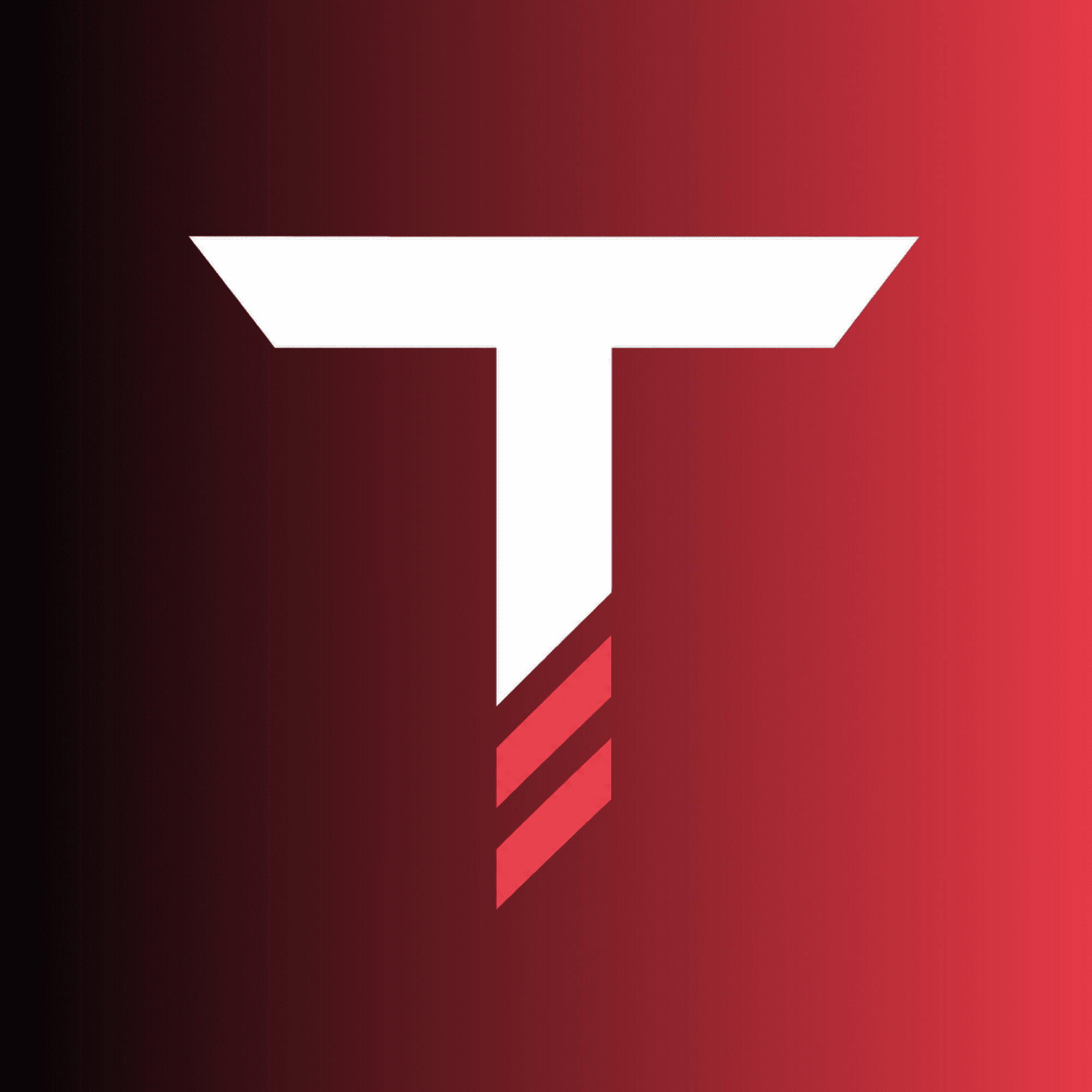 App Icon — White on Red/Black