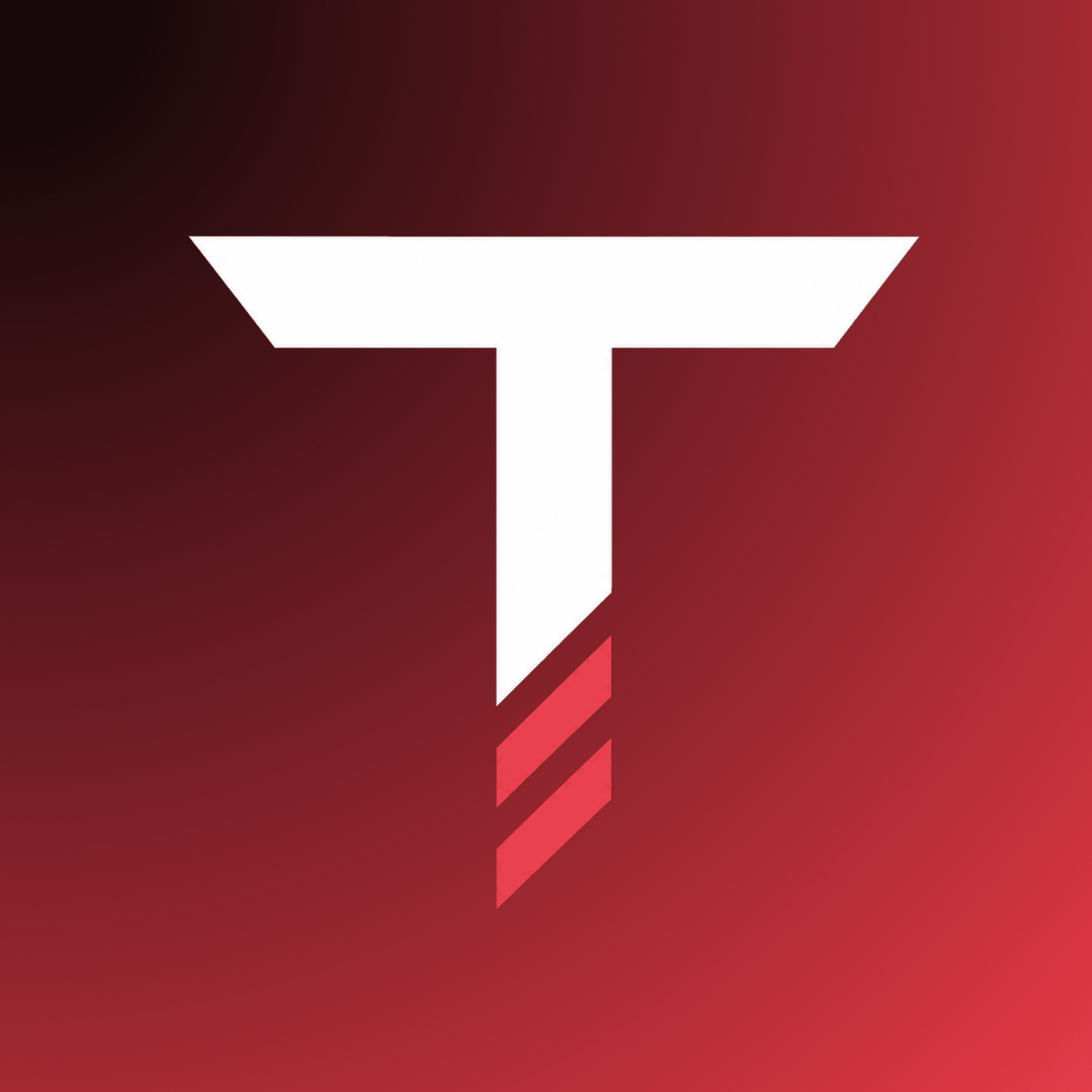 App Icon — White on Red Gradient
